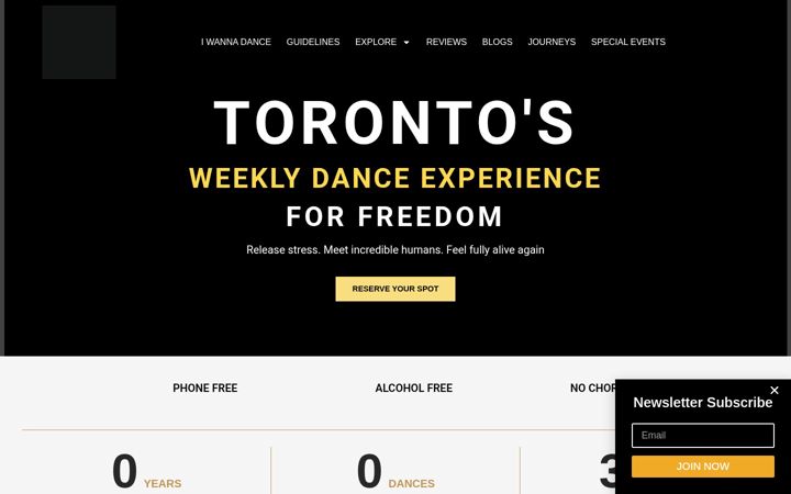 Screenshot of ecstaticdance.ca