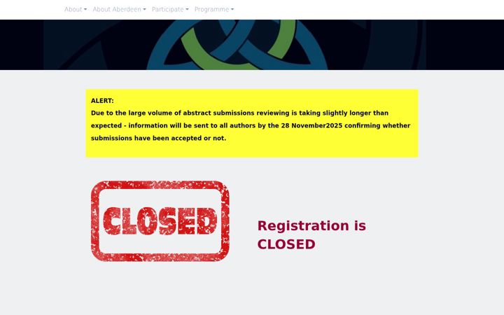 Screenshot of ecswr2026.org