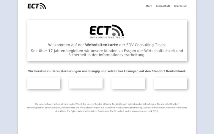 Capture d'écran de ect.com.de