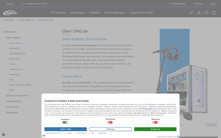 Screenshot of ectgmbh.de