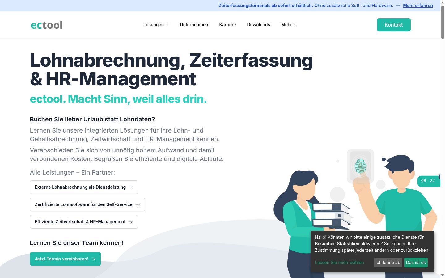 Screenshot van de toestemmingsbanner zoals getoond vóór enige interactie