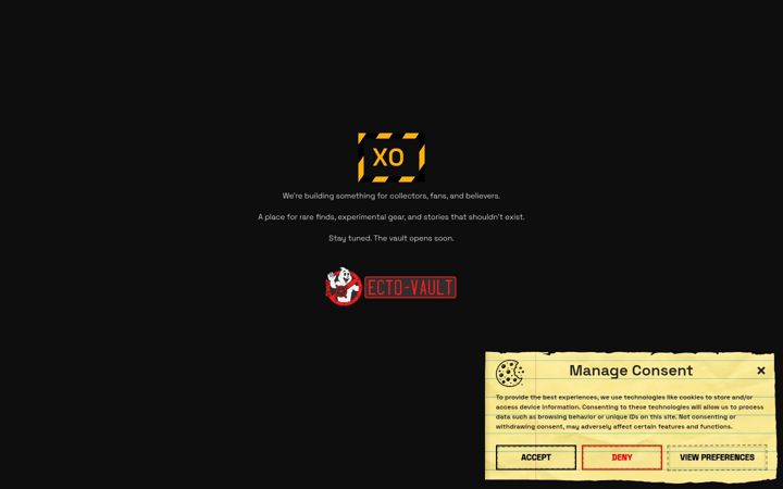 Screenshot of ectovault.com