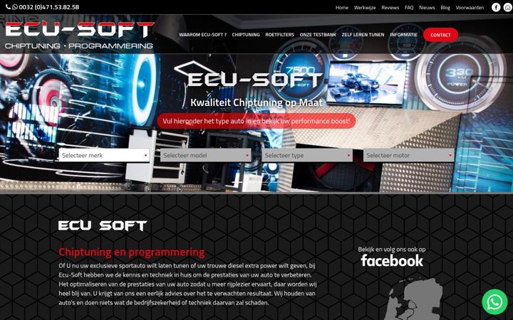 Screenshot of ecu-soft.be