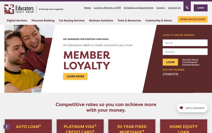 Screenshot von ecu.com