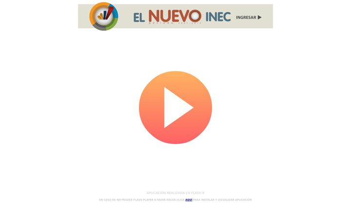 Screenshot of ecuadorencifras.com