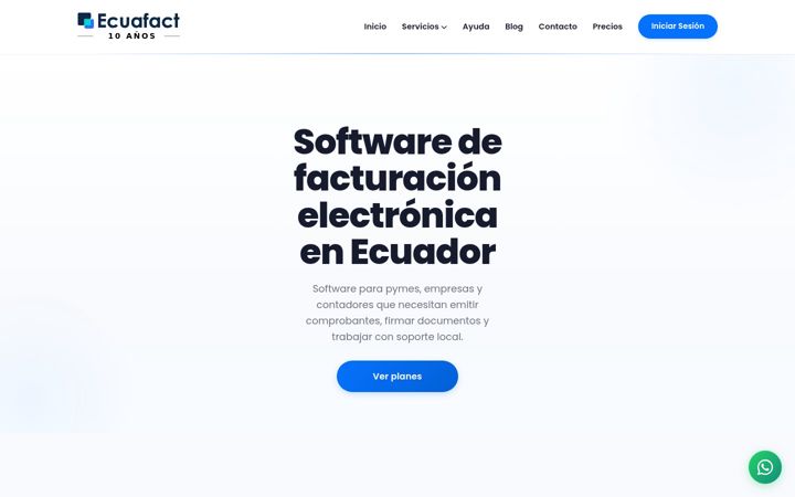 Screenshot of ecuafact.com
