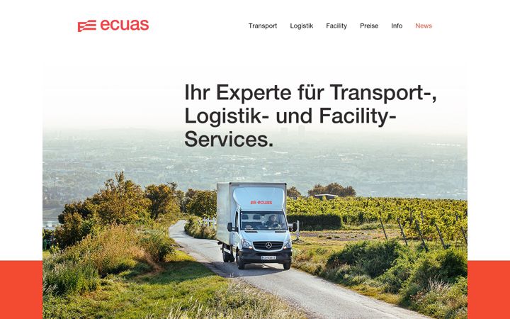 Screenshot of ecuas.at