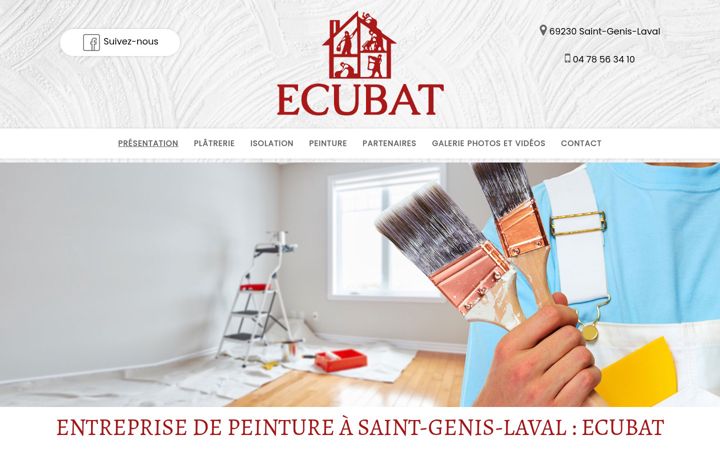 Screenshot of ecubat.fr