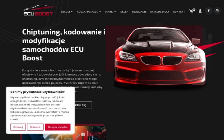 Captura de pantalla de ecuboost.pl
