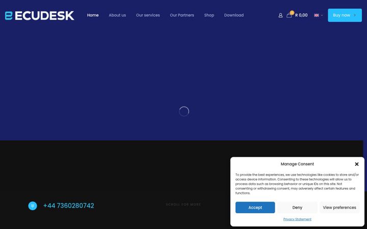 Screenshot of ecudesk.com