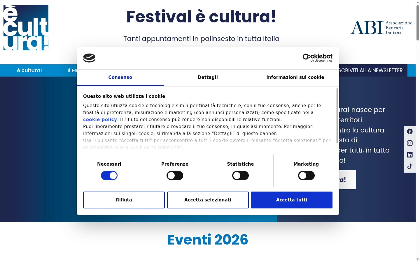 Sutikimo reklamjuostės, rodytos prieš bet kokią sąveiką, ekrano kopija