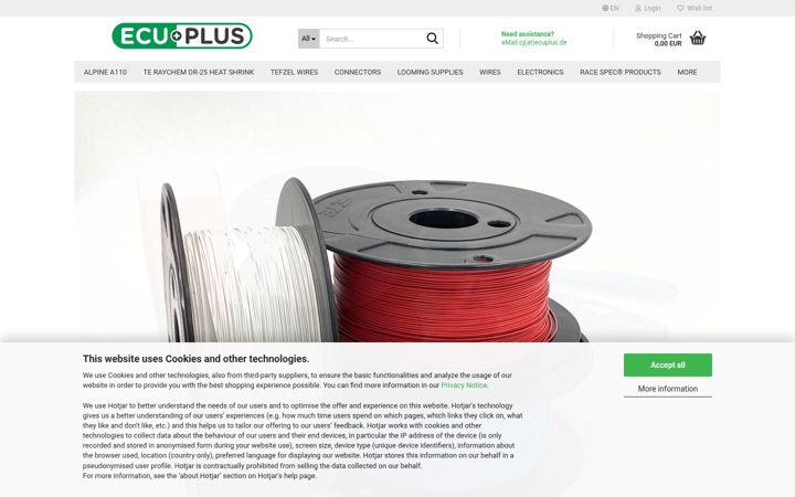 Screenshot of ecuplus.de