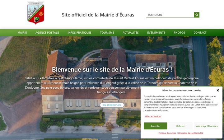 Screenshot του ecuras.fr