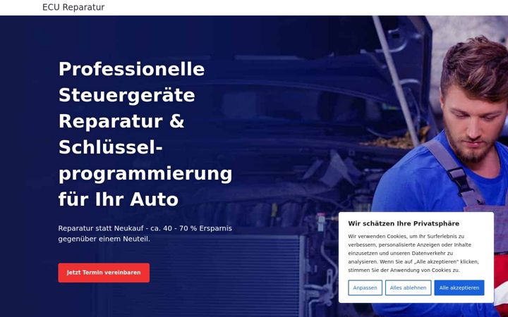 Screenshot of ecureparatur.de