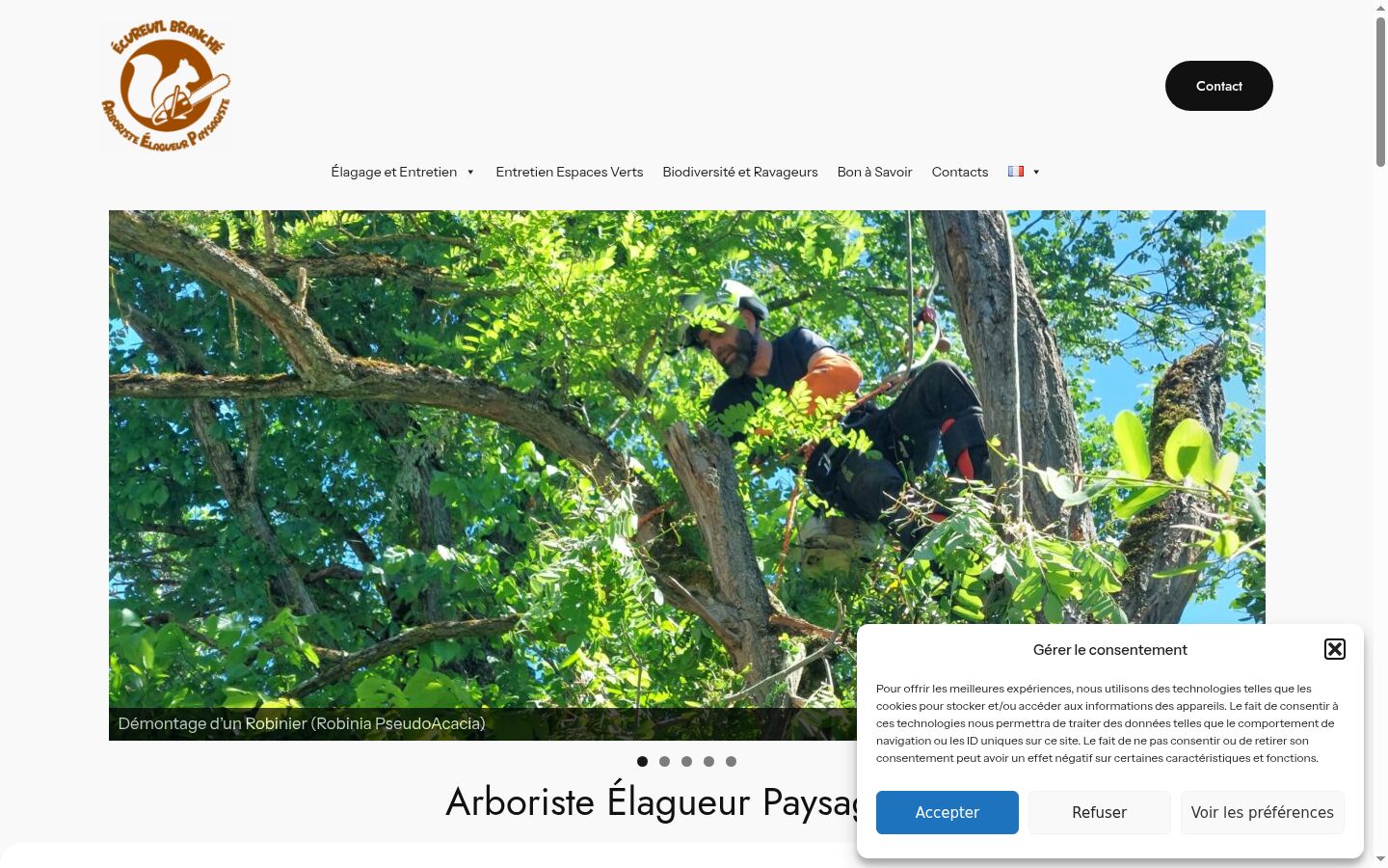 Screenshot des Einwilligungsbanners vor jeglicher Interaktion