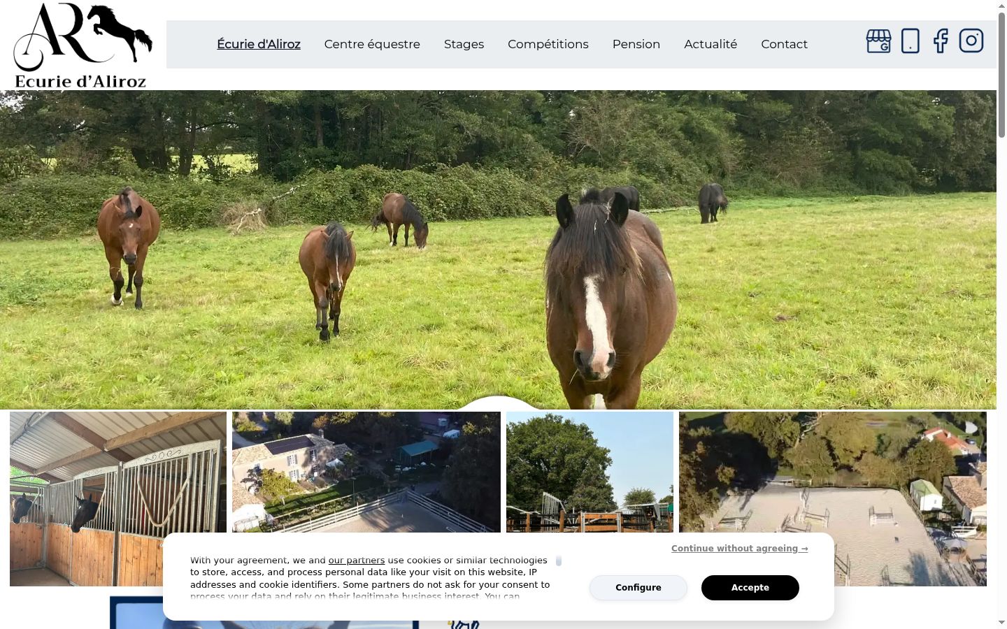 Screenshot van de toestemmingsbanner zoals getoond vóór enige interactie
