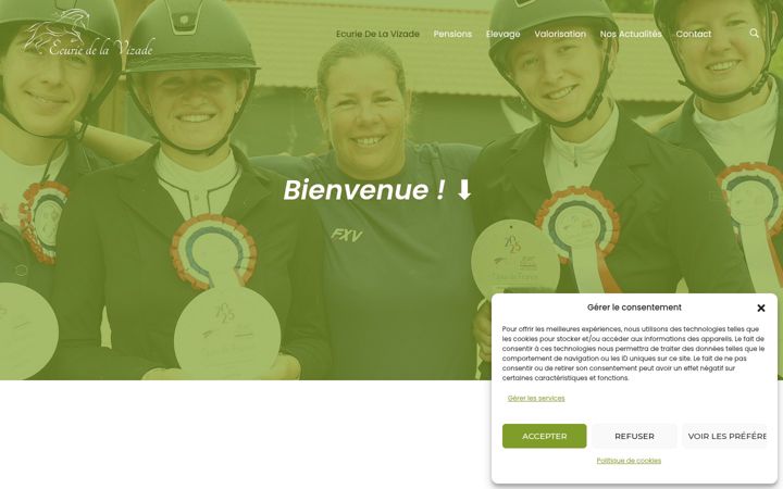 Screenshot του ecurie-de-la-vizade.fr