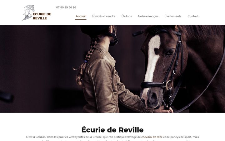 Screenshot του ecurie-dereville.fr