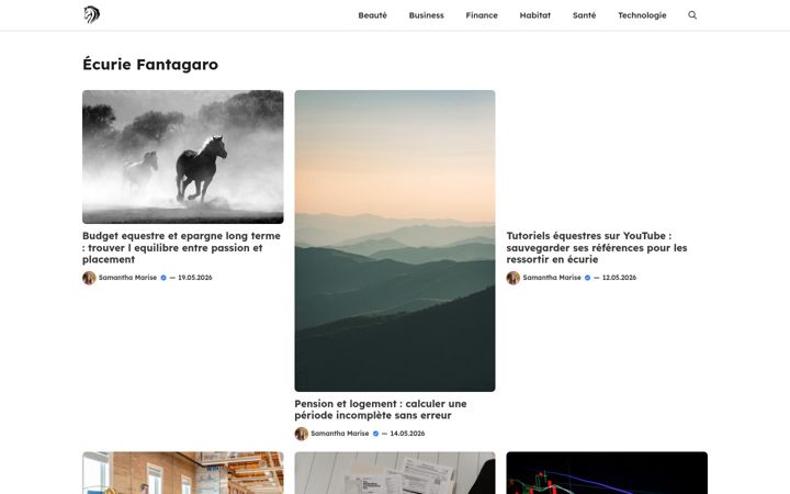 Screenshot di ecurie-fantagaro.fr