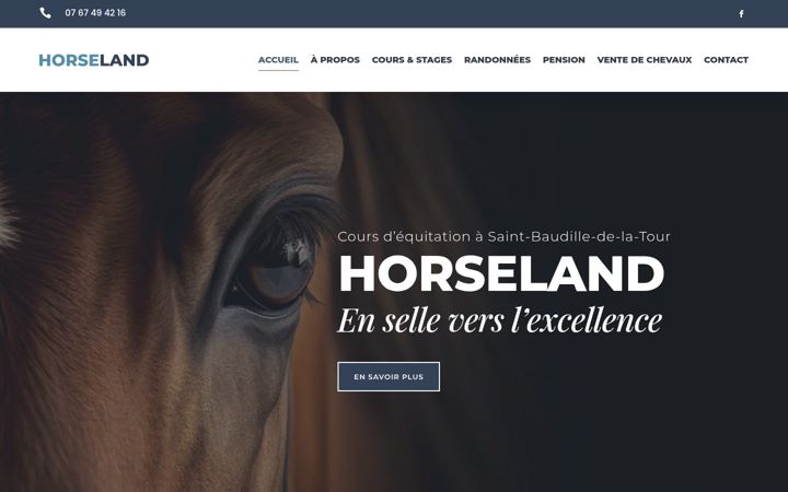 Screenshot di ecurie-horseland.fr