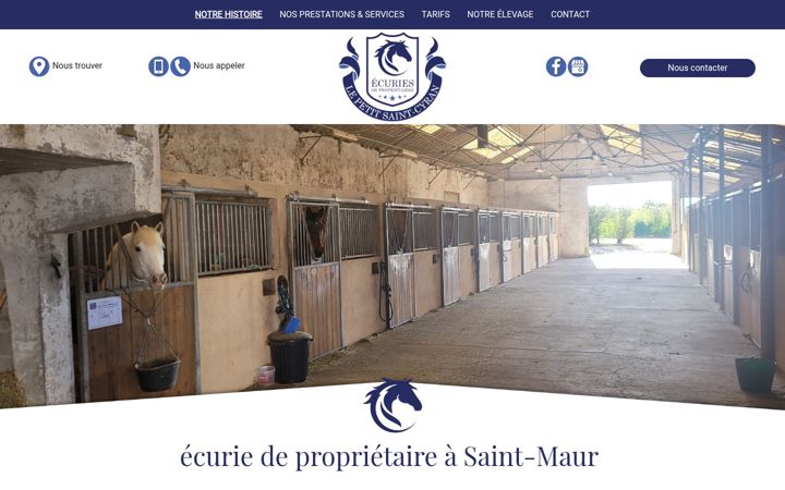 Screenshot di ecurie-lepetitsaintcyran.fr