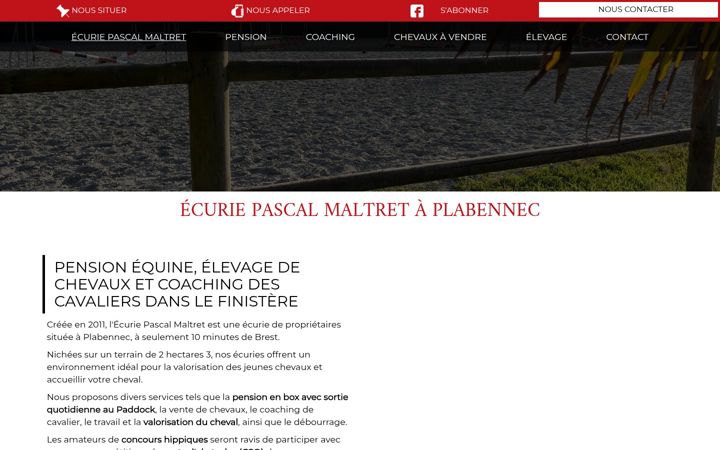Screenshot di ecurie-maltret.fr