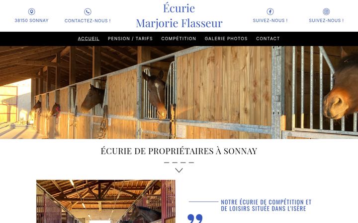 Capture d'écran de ecurie-marjorieflasseur.fr