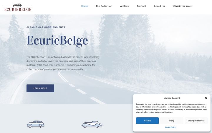 Screenshot of ecuriebelge.com