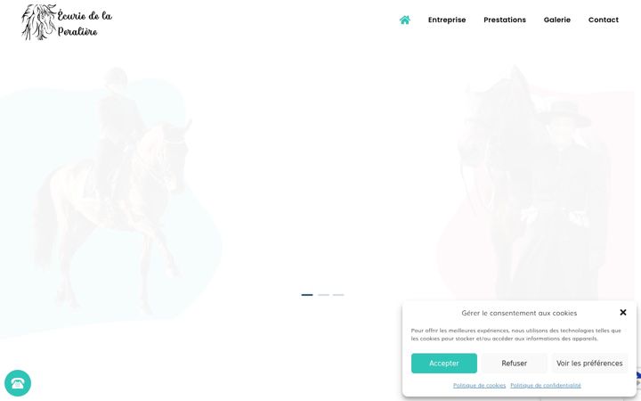 Capture d'écran de ecuriedelaperaliere.fr