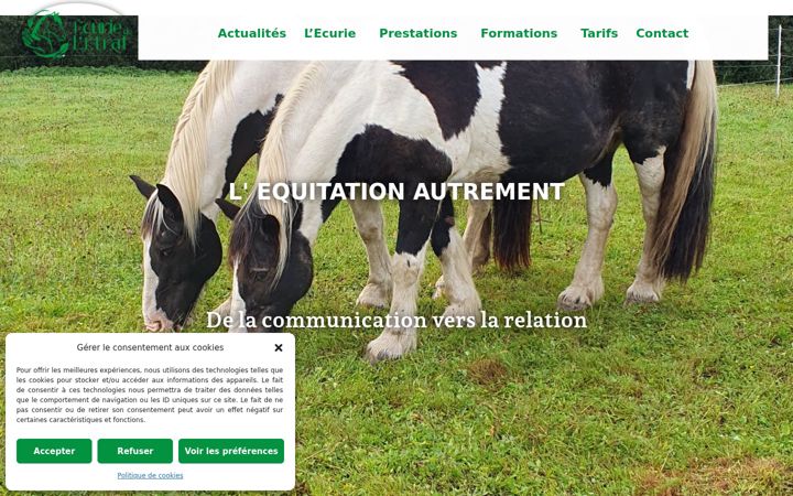Screenshot of ecuriedeletrat.com