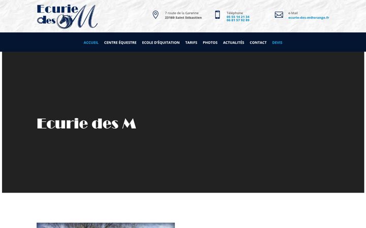 Capture d'écran de ecuriedesm.fr