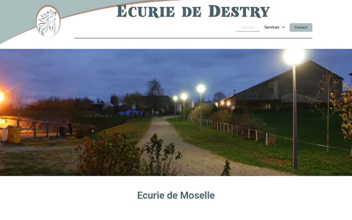 Screenshot van ecuriedestry.fr