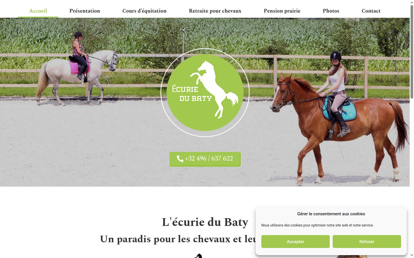 Screenshot van de toestemmingsbanner zoals getoond vóór enige interactie