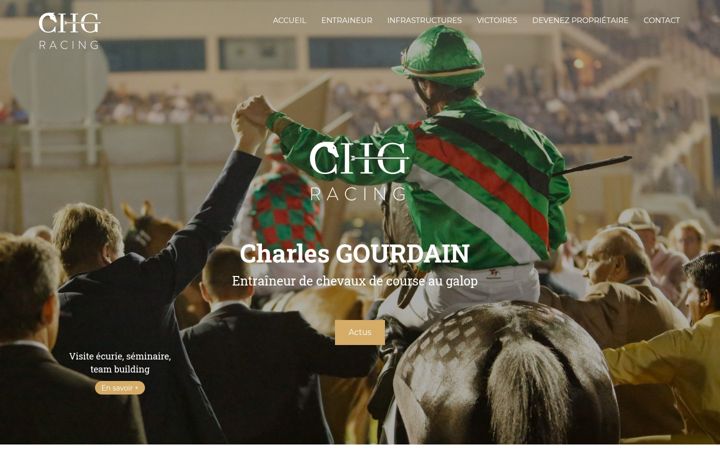 Screenshot of ecuriegourdain.com