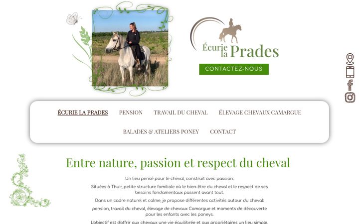 Screenshot of ecurielaprades.fr