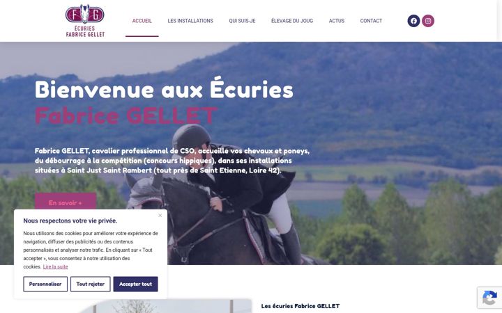 Screenshot of ecuries-gellet.com