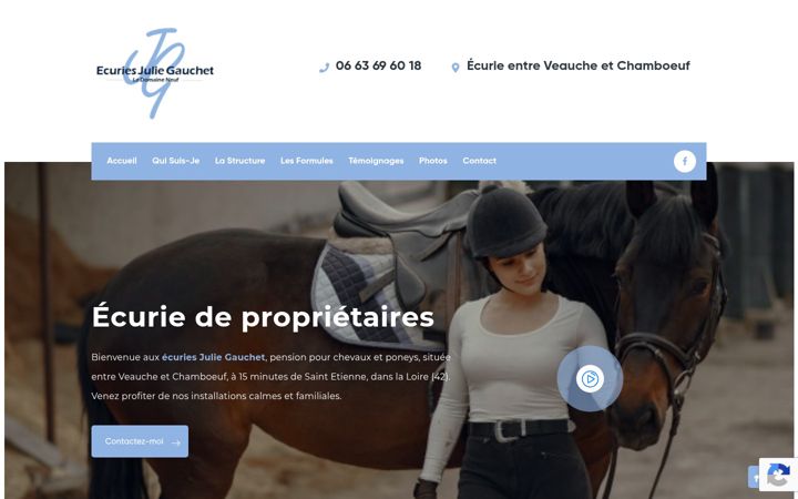 Screenshot of ecuries-juliegauchet.fr