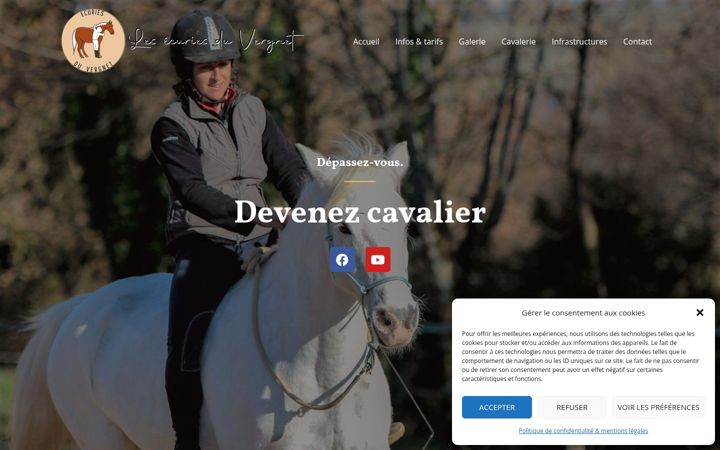 Screenshot van ecuries-vergnet.fr
