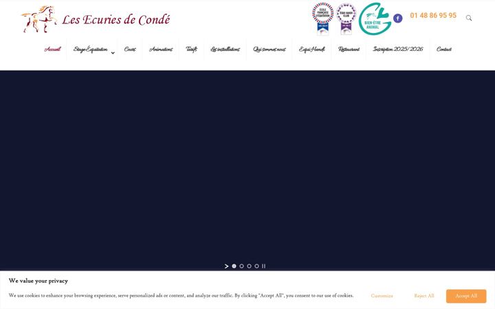 Screenshot van ecuriesdeconde.fr