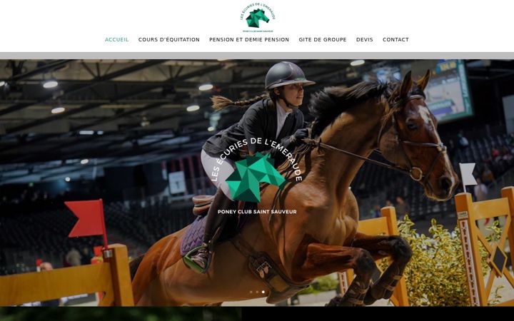 Screenshot of ecuriesemeraude.fr