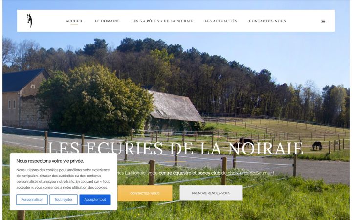 Screenshot of ecurieslanoiraie.com