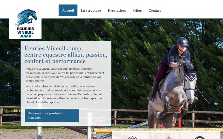 Screenshot of ecuriesvineuiljump.fr