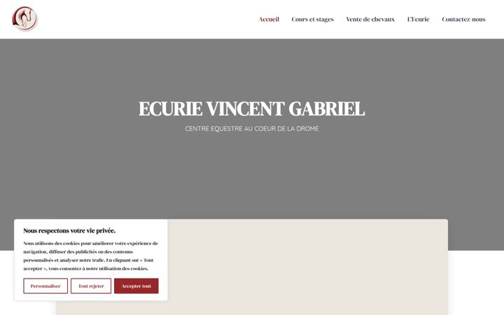 Screenshot of ecurievincentgabriel.com