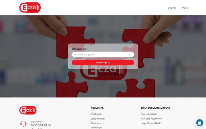 Screenshot of ecza1.com