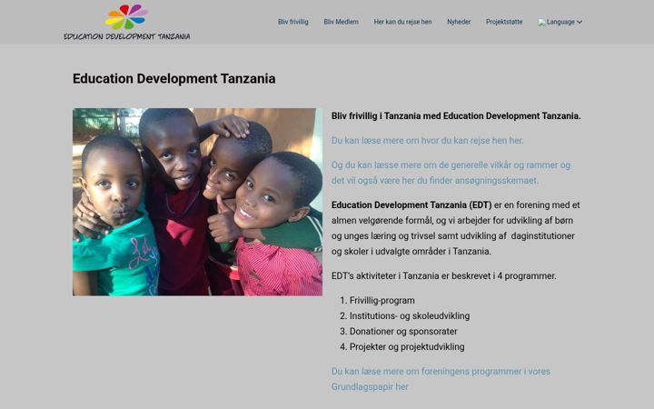 Screenshot of ed-tanzania.com
