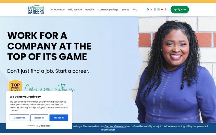 Screenshot of ed.careers