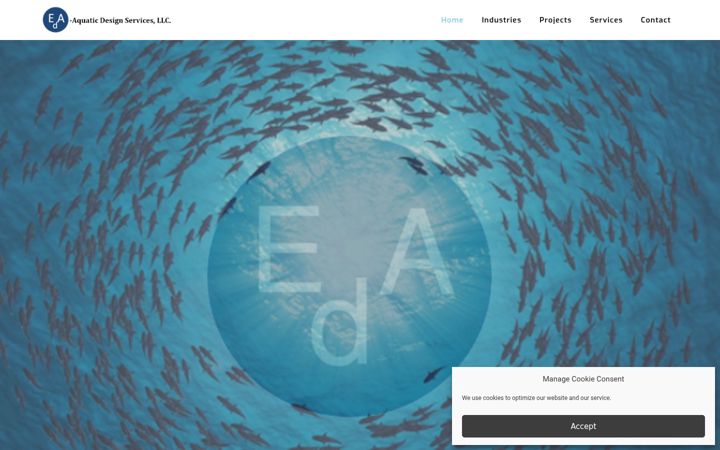 Screenshot of eda-aquatics.com