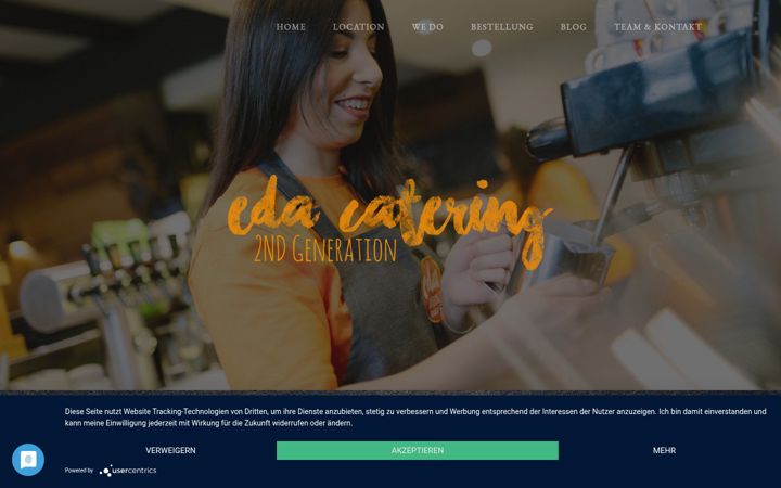 Screenshot of eda-catering.de