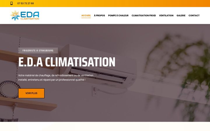 Screenshot of eda-climatisation-strasbourg.fr