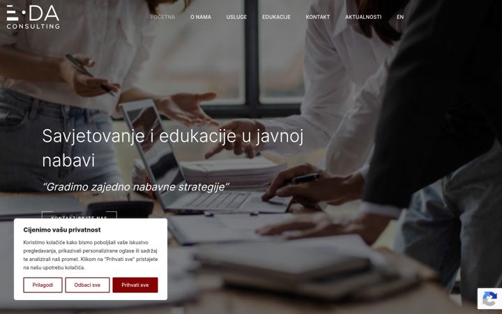 Screenshot of eda-consulting.hr